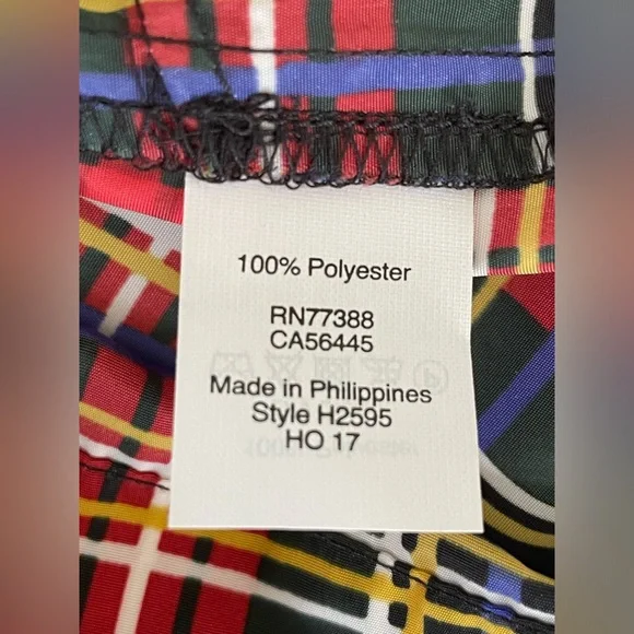 J Crew Factory Women’s Tartan Plaid Size 8 Sleeveless Top - Picture 14 of 15